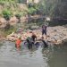 Dugaan Laka Tunggal, Motor di Mojokerto Nyemplung ke Sungai 8 Motor di Mojokerto.