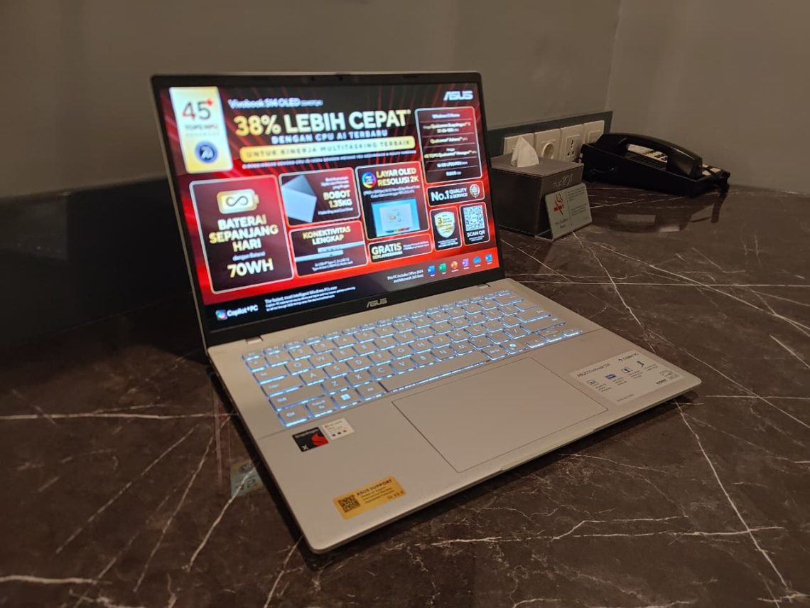 ASUS Vivobook S14 OLED Laptop AI dengan Baterai Awet 1 ASUS Vivobook S14 OLED