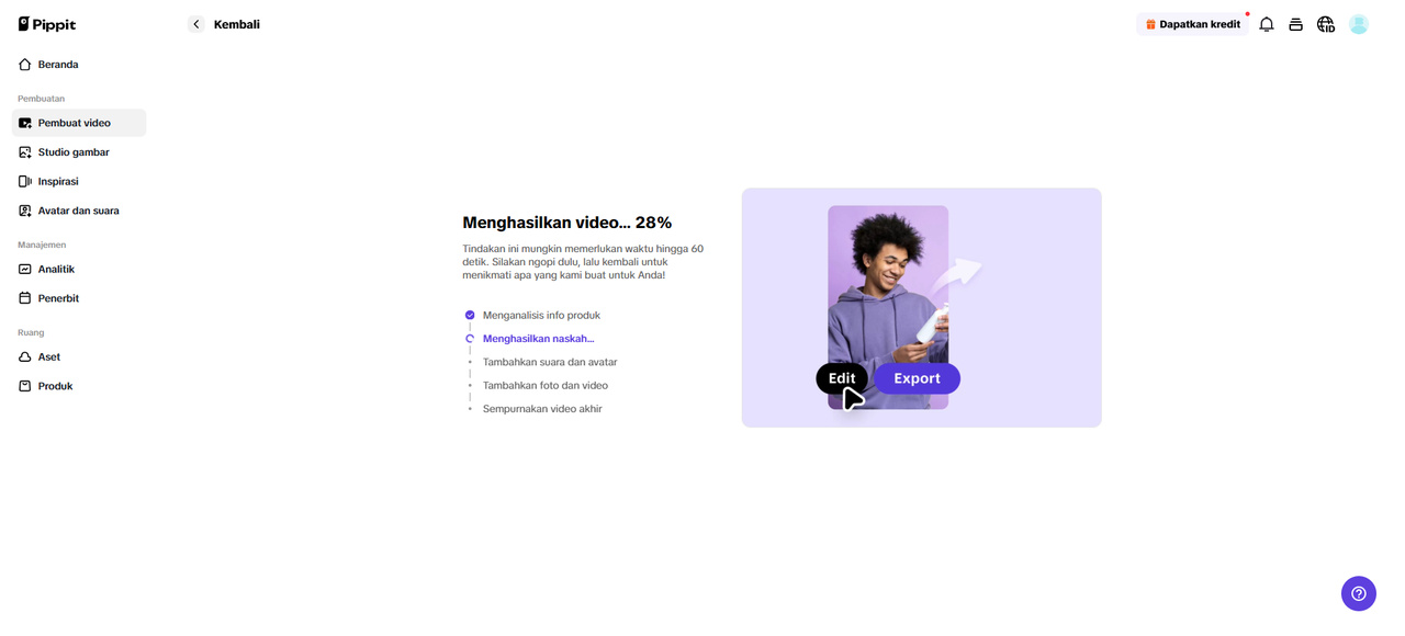 tugujatim pembuat video ai gratis 3