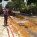 Jalur Singgahan–Parengan Tuban Licin Oleh Tumpahan Gula Merah Cair 8 Tumpahan Gula Merah Cair