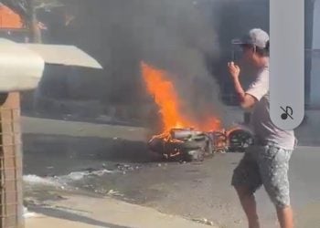 Sepeda Motor Terbakar