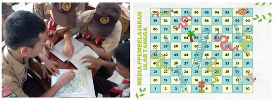 Mahasiswa UM di SMP Shalahudin.