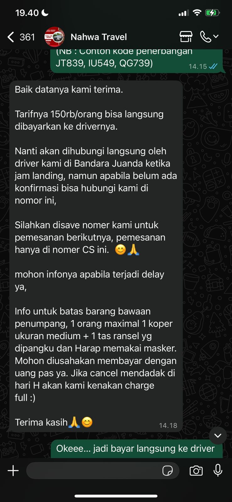 Nahwa Travel Malang-Surabaya.