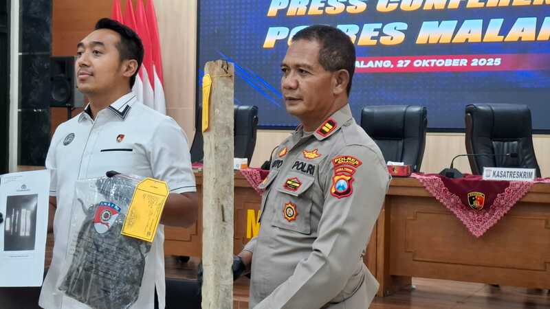 Suami siri bunuh istri di Gedangan Malang.