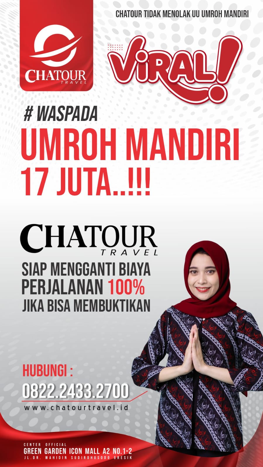 Unik, Chatour Travel Gratiskan Umrah Bagi yang Bisa Buktikan Umrah Mandiri Rp17 Juta untuk Paket 9 Hari! 3 Chatour Travel