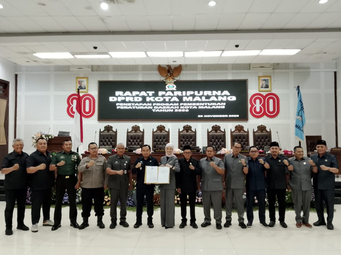 DPRD Kota Malang Tetapkan 18 Prioritas Penyusunan Perda di 2026, Ini Daftarnya 5 DPRD Kota Malang