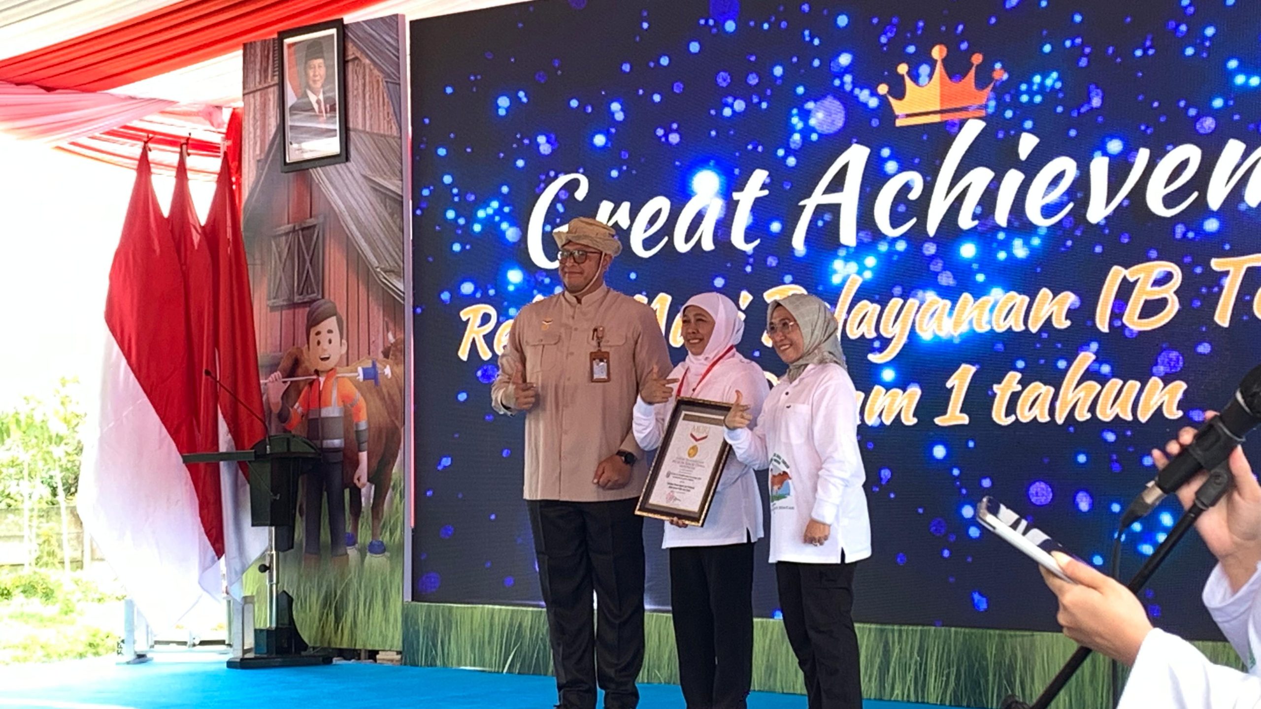 Jatim Pecahkan Rekor MURI Inseminasi Buatan Ternak Sapi Terbanyak dalam Setahun 2 Rekor MURI