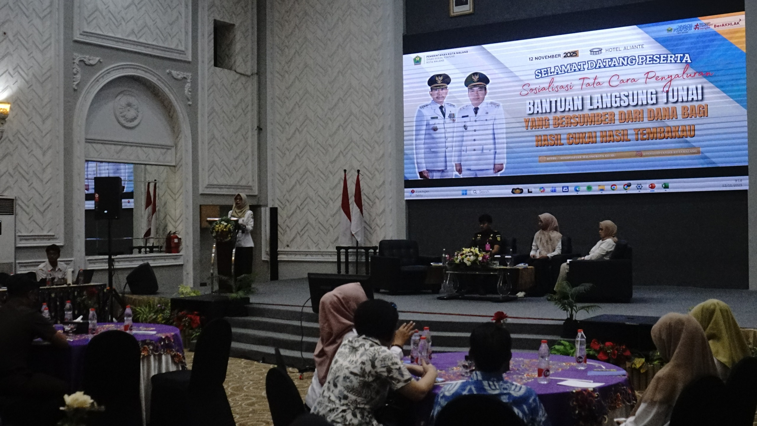 Sosialisasi Penyaluran BLT DBH CHT