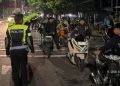 sepeda motor terjaring razia balap liar
