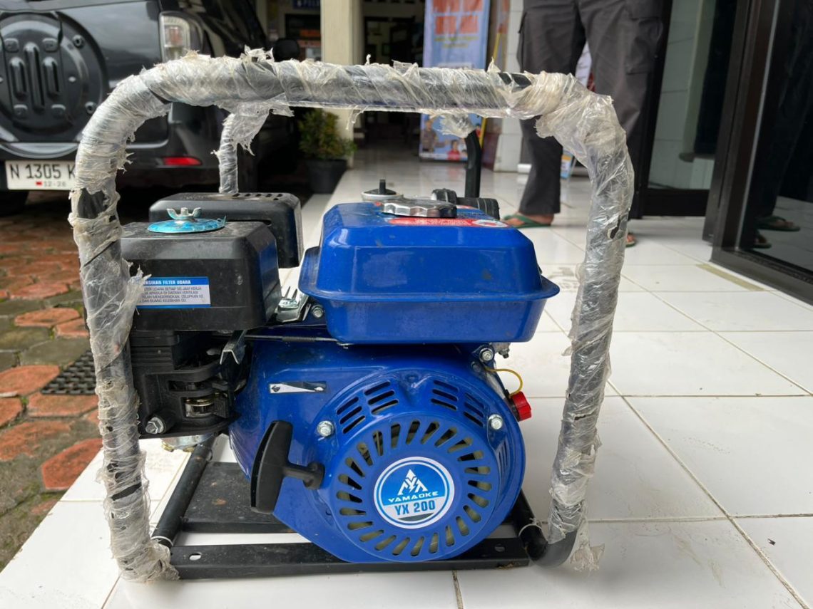 Aksinya Berulang! Pencuri dan Penadah Pompa Air di Malang Diringkus 1 Barang Bukti: Salah satu pompa air yang dicuri tersangka. Foto: Polres Malang