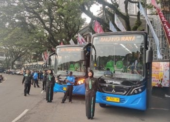 Bus Trans Jatim Resmi Mengaspal di Malang Raya