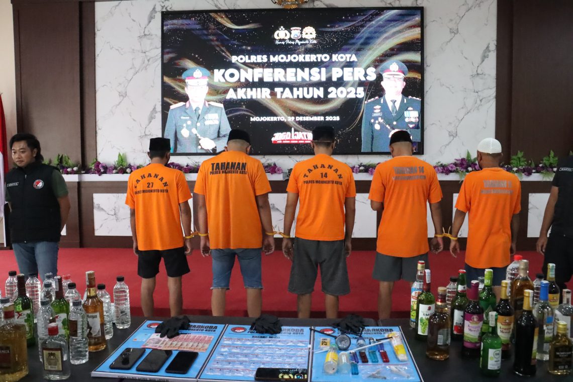 Polres Mojokerto Kota: Kasus Tipiring Turun 32,6 Persen pada 2025 1 Kasus Tipiring Turun