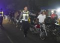 Pelanggaran lalu lintas di Kabupaten Malang.