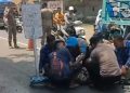 Salip Truk Tangki, Satu Pemotor Tewas Terlindas di Karangsentul Pasuruan 3 Truk tangki.
