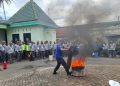 Satlinmas di Malang.