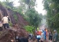 Tanah longsor di Malang.