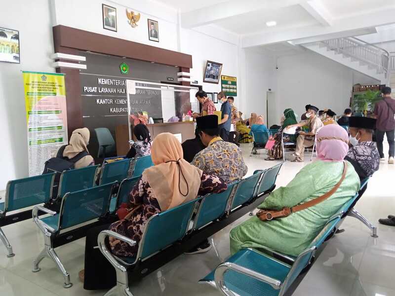 Siskohatkes Tersendat, 1.385 Calon Jemaah Haji Tuban Belum Lunasi Bipih 1 Jemaah haji Tuban.