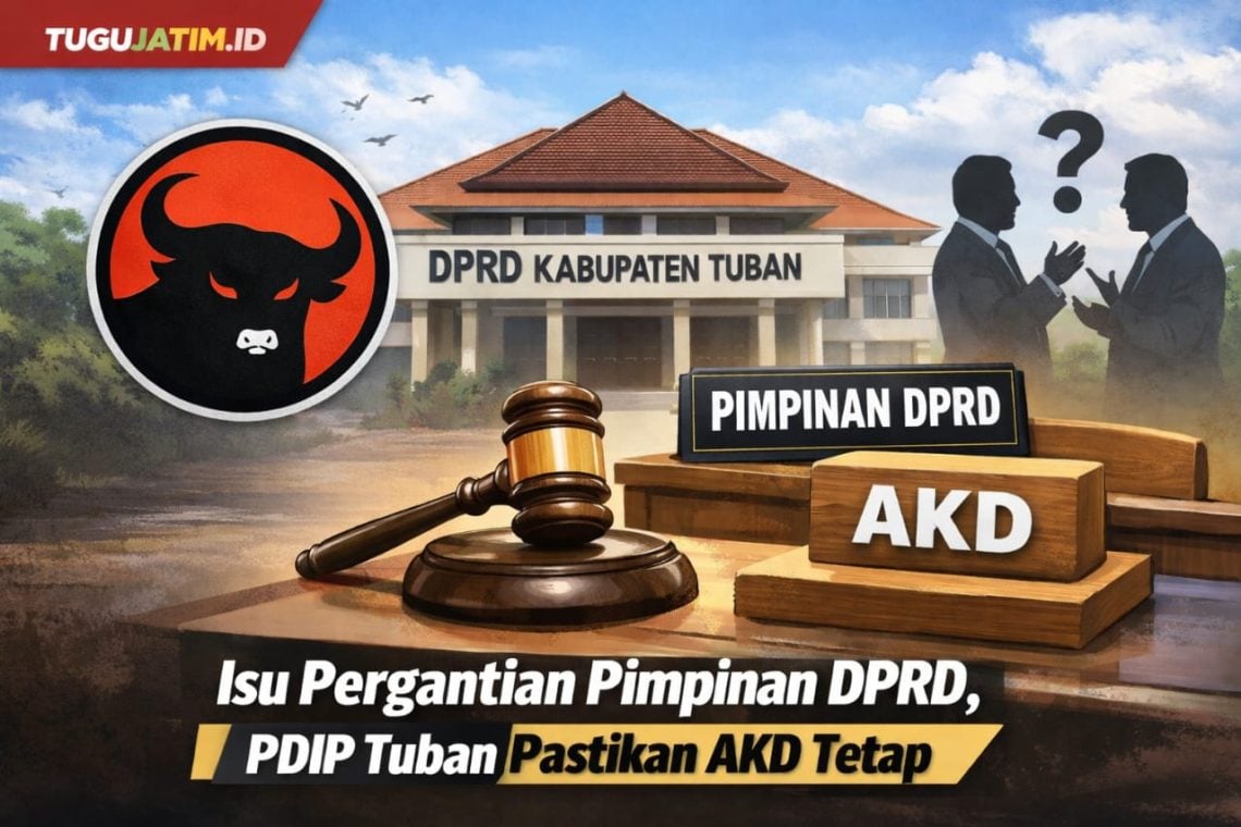 Isu Pergantian Pimpinan DPRD, PDIP Tuban Pastikan AKD Tetap 1 DPRD Tuban