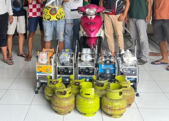 Cup Sealer dan Tabung Elpiji Jadi Barang Bukti Pencuri Spesialis Booth Minuman di Malang