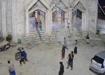 Pembacokan di Halaman Masjid di Tuban