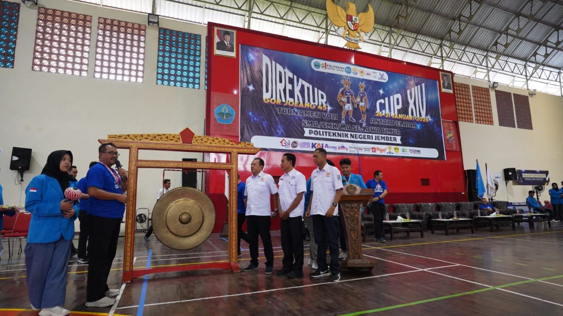 Direktur Cup XIV Resmi Bergulir, Polije Libatkan 73 Tim Voli SMA/SMK se-Jatim 1 Direktur Cup XIV