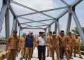 Jembatan baru di Mojokerto.