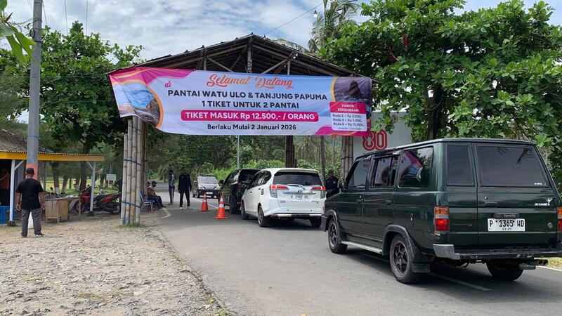 Pecah Rekor! Tiket Papuma-Watu Ulo Catat Kunjungan Wisatawan Tertinggi Libur Tahun Baru 1 Tiket Papuma-Watu Ulo.