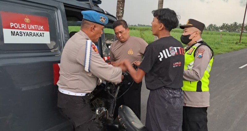 Balap Liar Gondanglegi Malang Dibubarkan, Peserta Aksi Anak Muda Ngaku Spontan 1 Balap liar Gondanglegi.