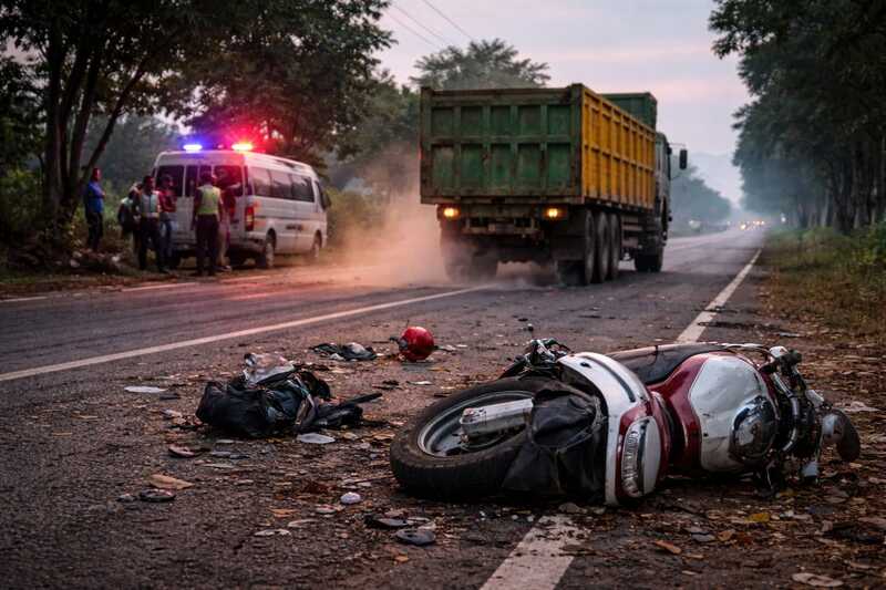 Sempat Kabur usai Lindas Siswi di Jalur Tuban-Bancar, Sopir Truk Tronton Diamankan Polisi 1 Tuban-Bancar.
