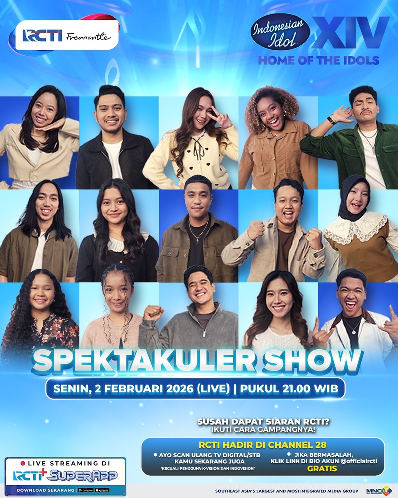 Babak Top 15! Indonesian Idol Season XIV Bakal Hadirkan Kontestan Terbaik Bersuara Unik dan Khas 2 Top 15 Indonesian Idol Season XIV.