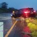 Fortuner Hitam Tergelincir dan Tabrak Pembatas Jalan di Tol Jombang-Mojokerto 8 tol Jombang-Mojokerto