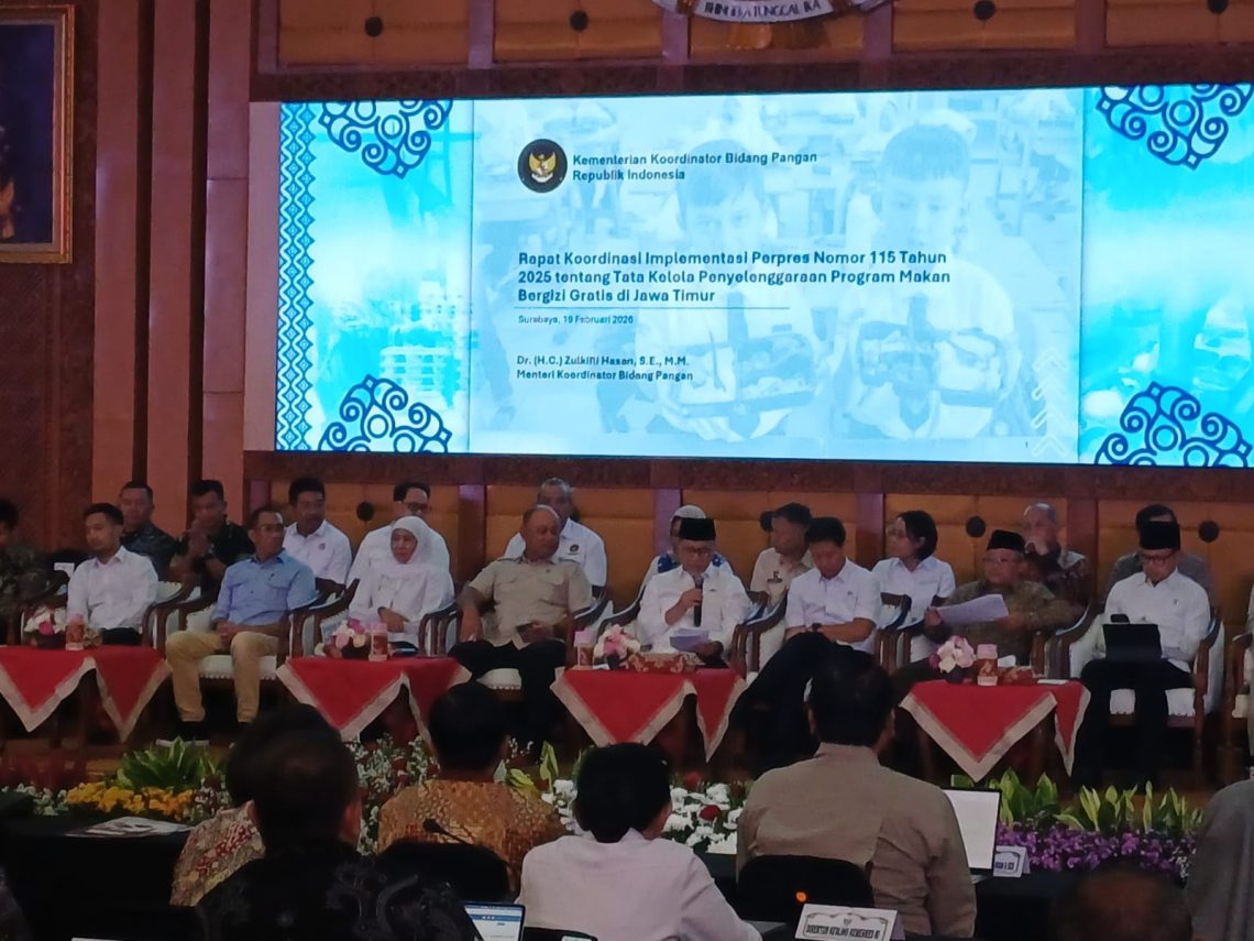 Pemprov Jatim Bersama Menteri dan Satgas MBG Rakor Bahas Implementasi Perpres 1 MBG