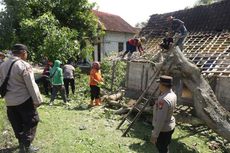 36 Rumah Warga Desa Tegalrejo Tuban Rusak Diterjang Angin Puting Beliung 1 Rumah warga.