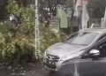 Hujan angin di Surabaya.