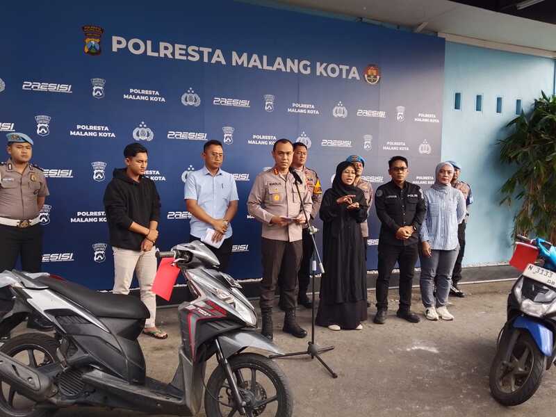 2 Bocah Pelaku Curi Motor di Blimbing Malang Viral, Modus Keliling Cari Kendaraan Tak Dikunci Setang 1 Curi motor di Blimbing.
