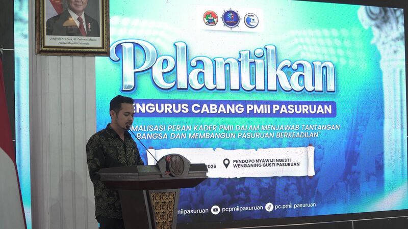 Pelantikan PMII Pasuruan.