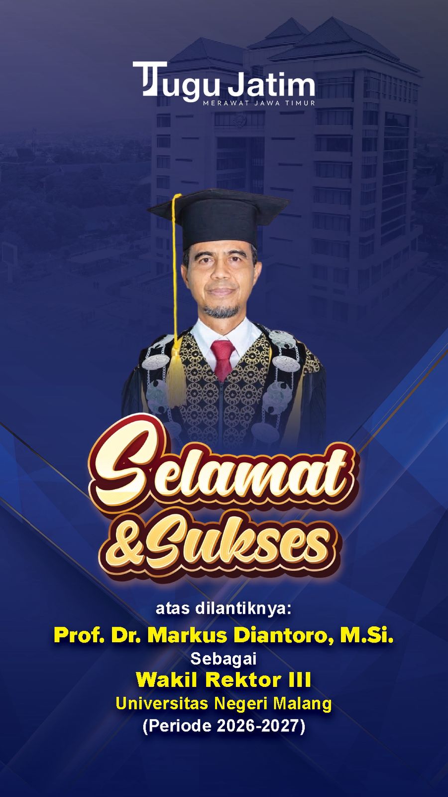 Pelantikan Wakil Rektor III UM.