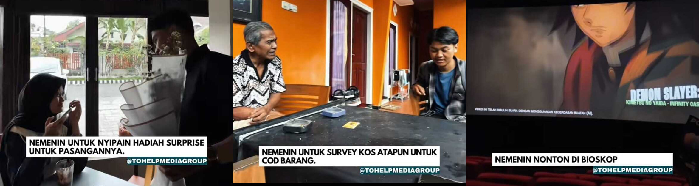 To Help Malang Tawarkan Layanan Unik "Serba Bisa": Bangunin Tidur hingga Temani Kencan 4 Order To Help Malang.