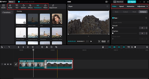 Edit video alat AI online.