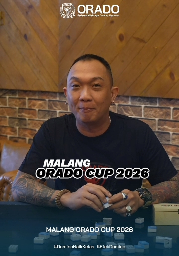 Segera Daftar! Orado Kota Malang Gelar Orado Cup 2026 Berhadiah Jutaan Rupiah untuk Turnamen Domino U-18 dan Senior 1 Orado Cup 2026.