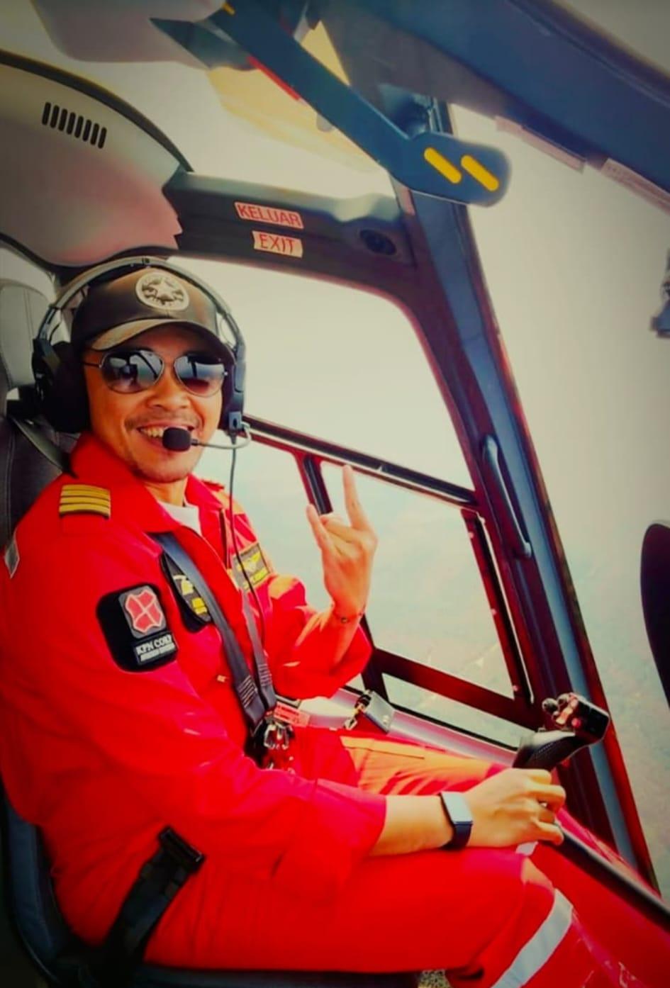 Cerita Pilot Helikopter Jatuh di Kalbar Diduga Pernah Tinggal di Tuban 5 Capt. Marindra yang beredar di media sosial. foto dok. istimewa
