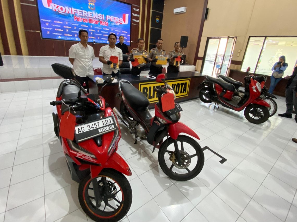 Duet Maut Residivis & Spesialis Curanmor Blitar-Kediri Tumbang Usai Aksi di 11 TKP 1 curanmor Blitar-Kediri