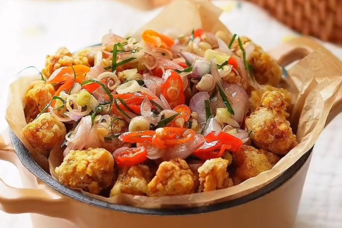 Cuma Pakai Tempe, Bisa Produksi Tempe Popcorn Sambal Matah Renyah dan Pedas 1 Tempe