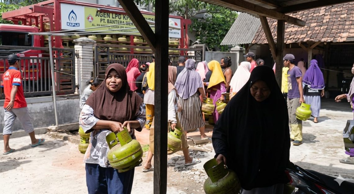 Viral! Warga Tuban Serbu Truk Pasokan LPG 3 Kg 1 LPG 3 Kg