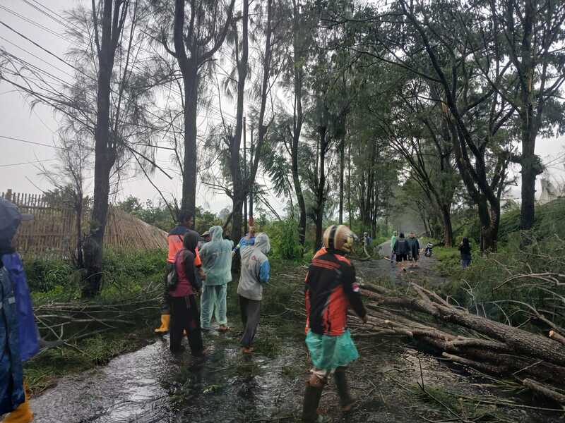20 Rumah Rusak di Poncokusumo Malang, 12 Pohon Ikut Tumbang Diterjang Angin Kencang 2 Rumah rusak di Poncokusumo Malang.