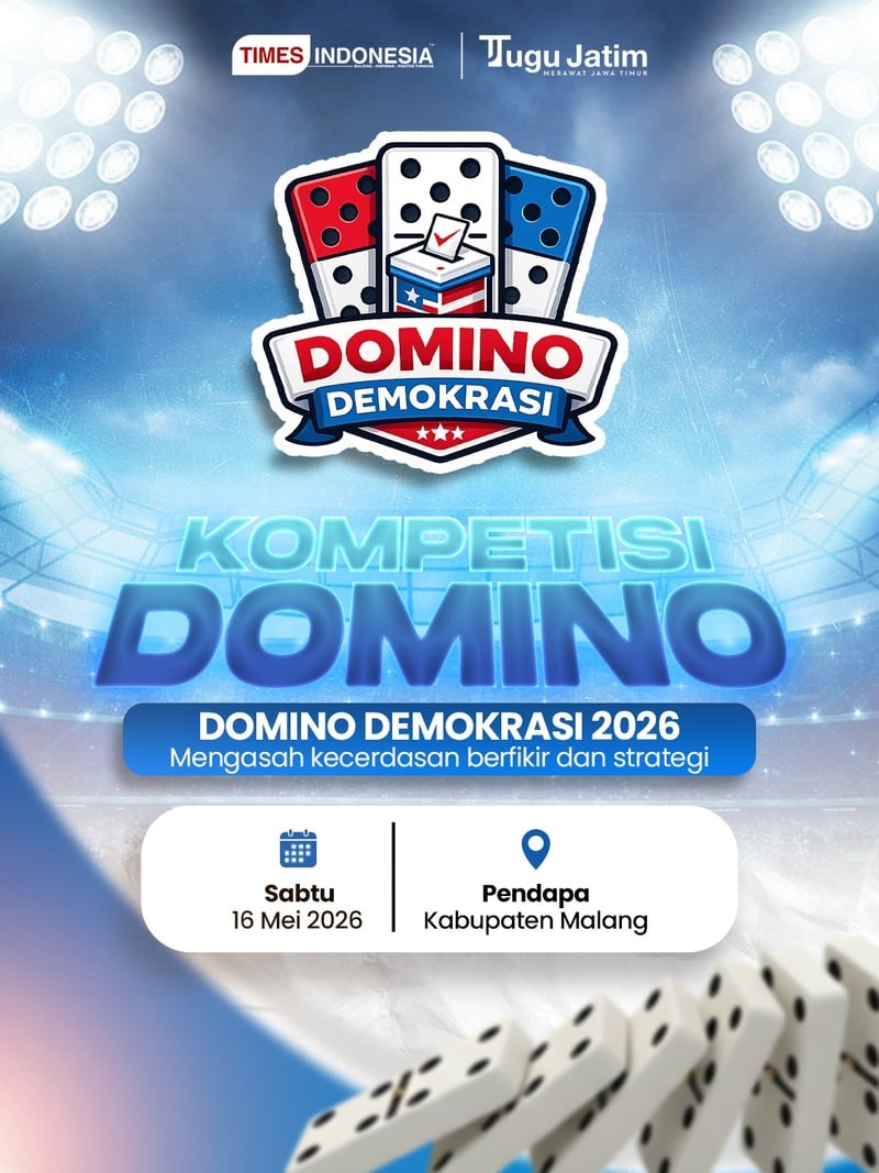 TIMES Indonesia X Tugu Jatim Gelar Domino Demokrasi, 270 Peserta Bakal Asah Kecerdasan 1 TIMES Indonesia X Tugu Jatim.