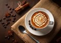 Minum kopi.