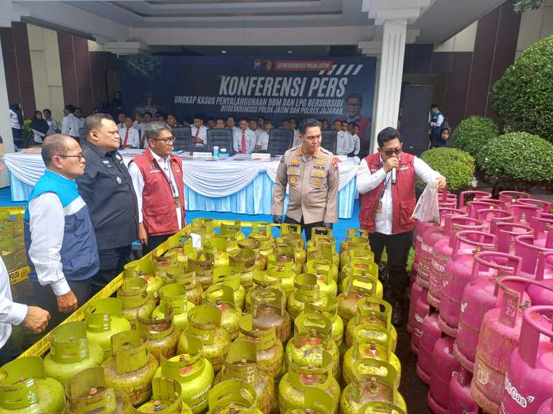 Polda Jatim LPG subsidi.