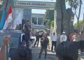 demo buruh di Jombang