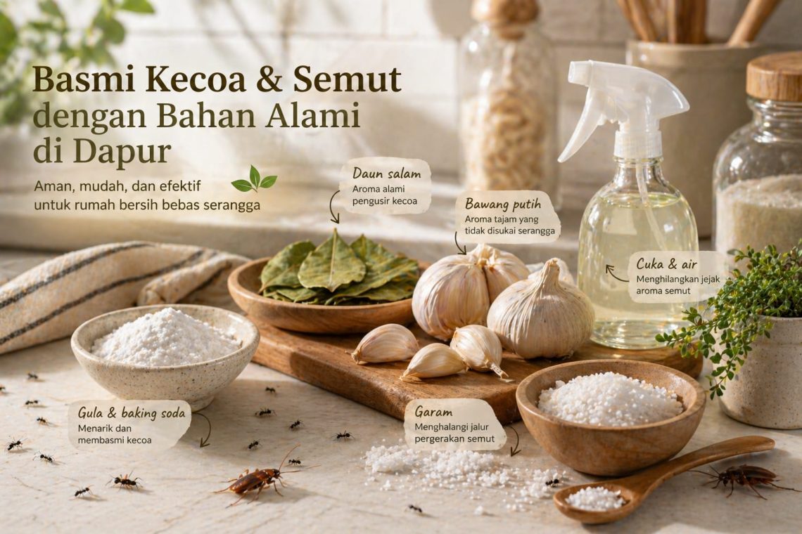 Cara Basmi Kecoa dan Semut dengan Bahan Alami, Praktis dan Aman 1 cara basmi kecoa dan semut